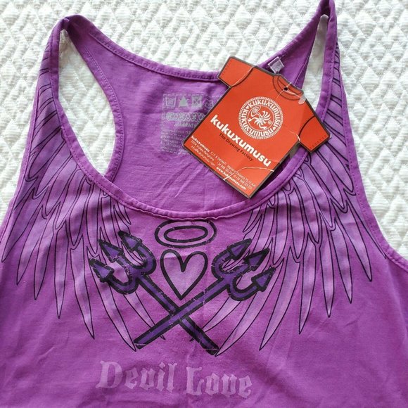 NWT Rare Kukuxumusu Small Purple The Drawing Factory 100% cotton. - Picture 2 of 7